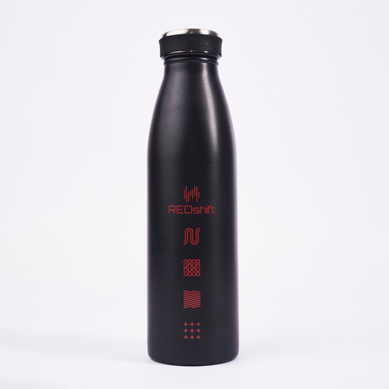 borraccia in metallo personalizzata con grafiche e logo